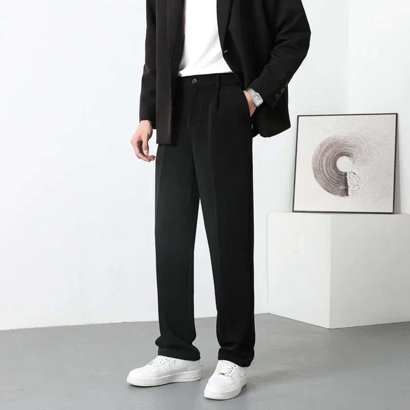 EP'S Men Dress Pants Men Korean Fashion