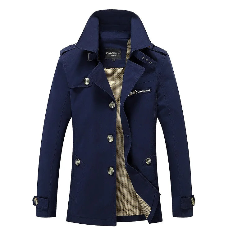 EP'S Men' Business Trench Coat