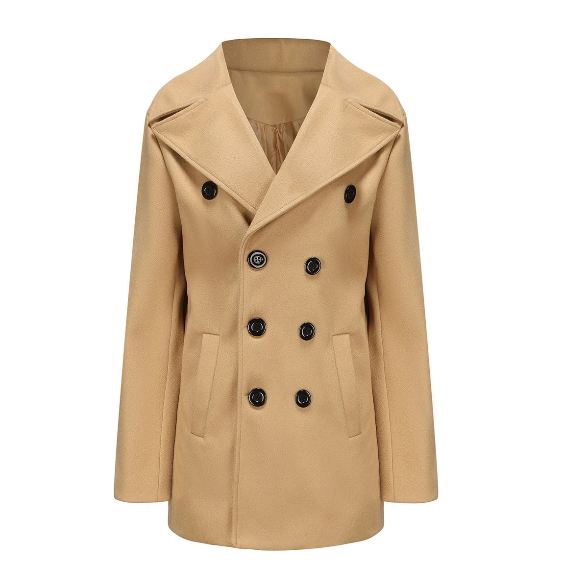 EP'S Coat long-sleeved woolen coat