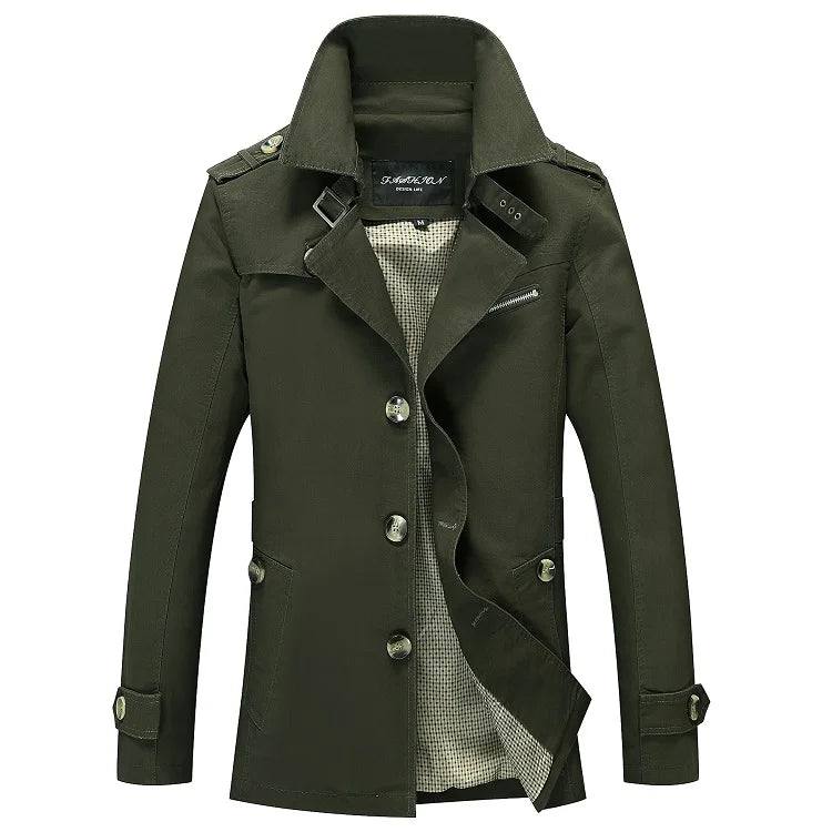 EP'S Men' Business Trench Coat