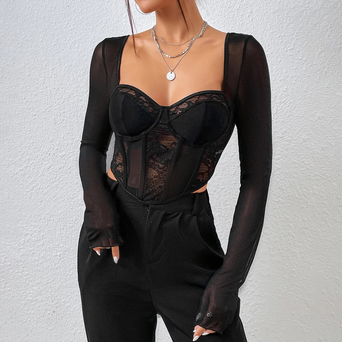 EP'S Neck Long Sleeve