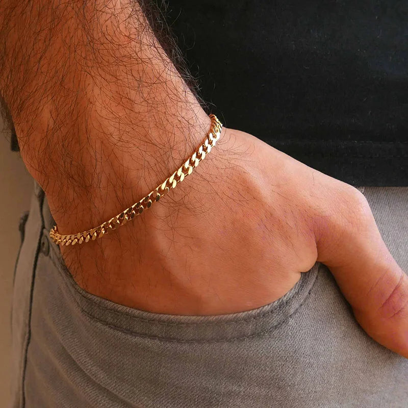 EP'S Wristband for Men Stainless Steel