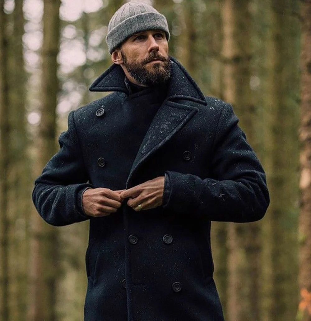 EP'S Coat long-sleeved woolen coat