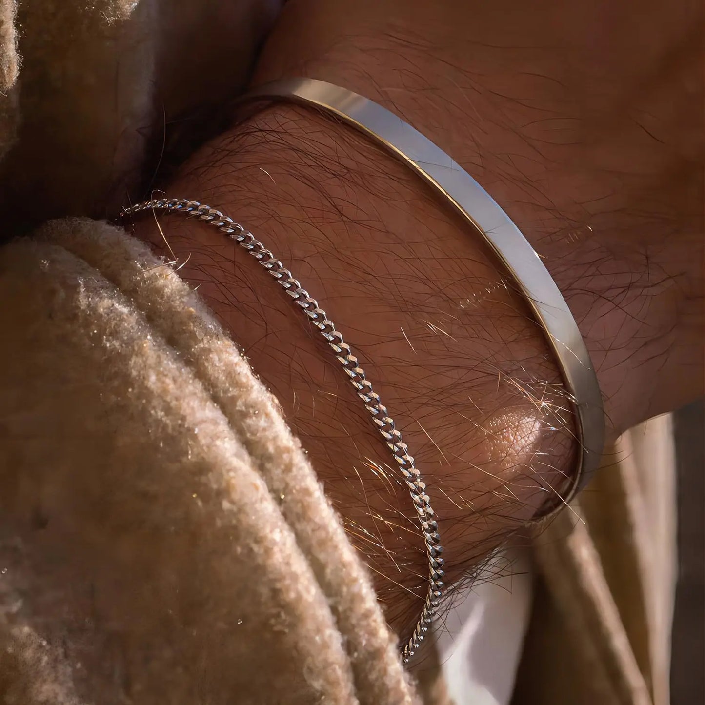 EP'S Stainless Steel Chain Bracelet