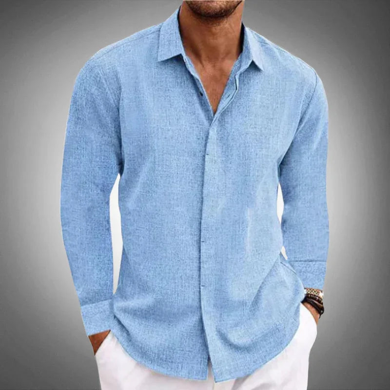 EP'S Men's casual Long sleeve shirt