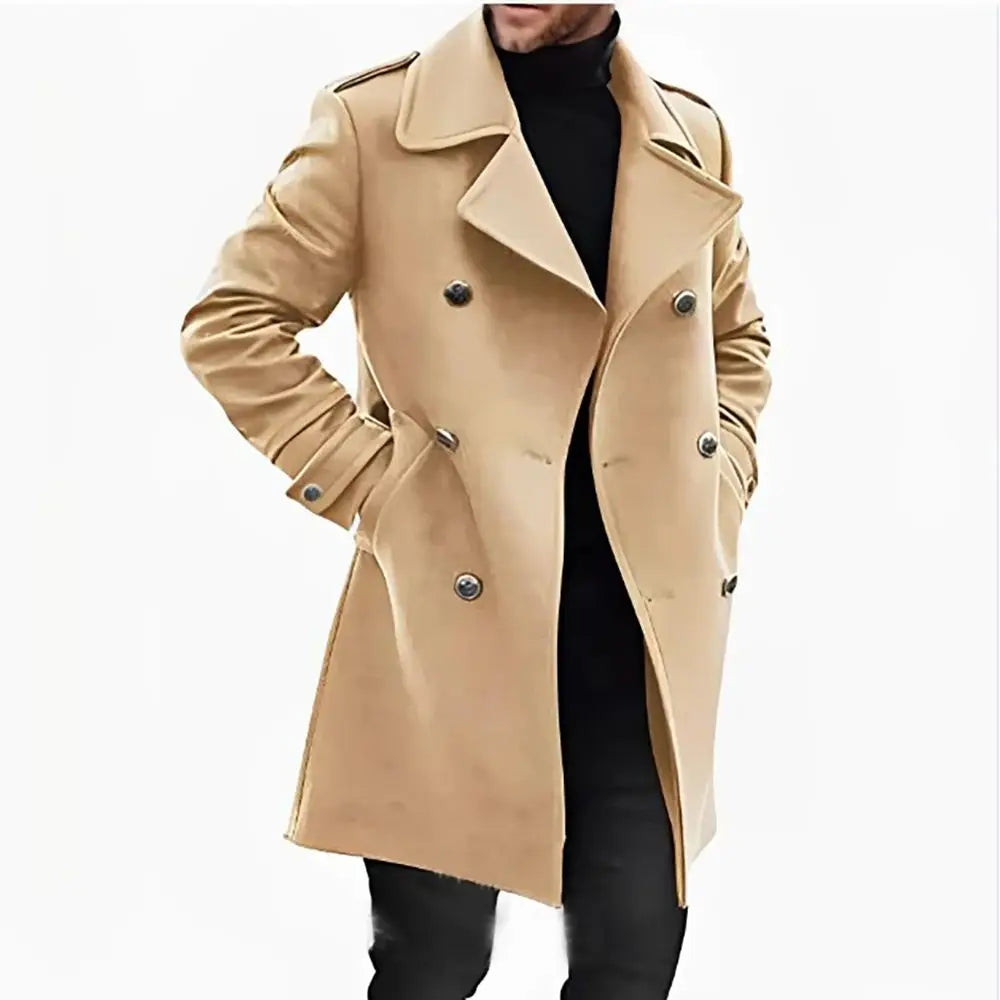 EP'S Men's Premium Wool Windbreaker Coat