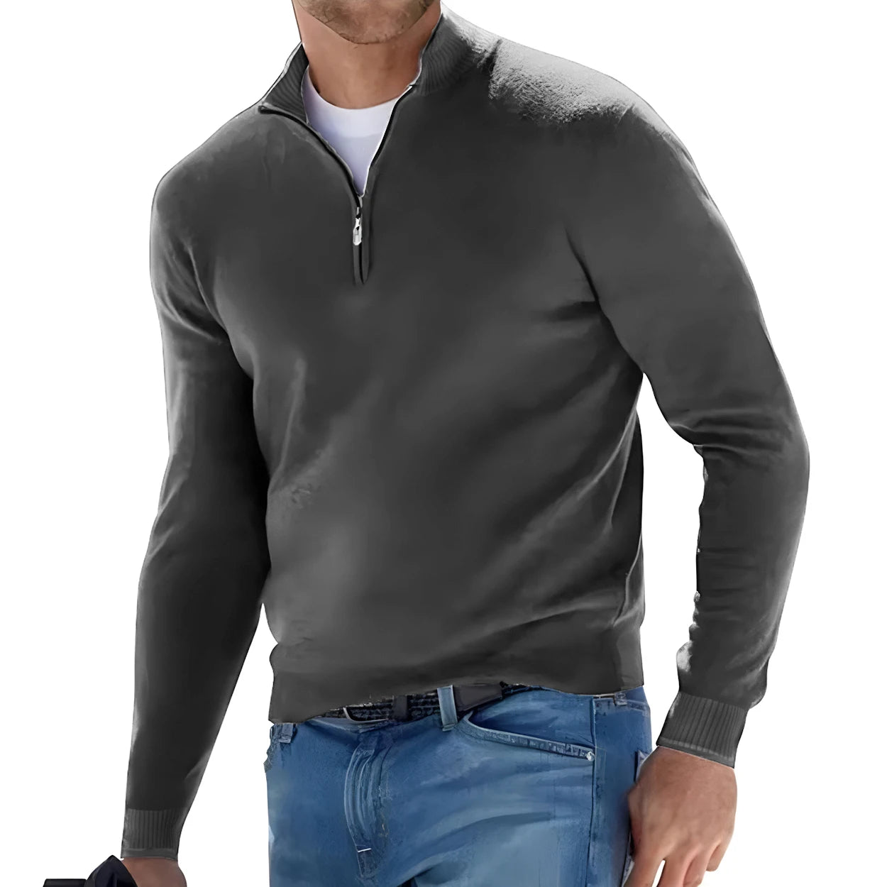 EP'S Men's Sweatwear Warm, Half Zipper