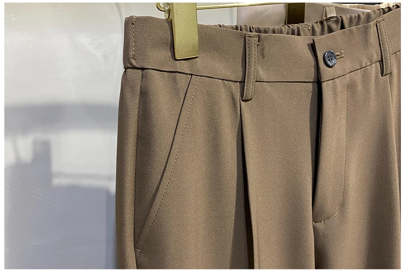 EP'S Men Dress Pants Men Korean Fashion