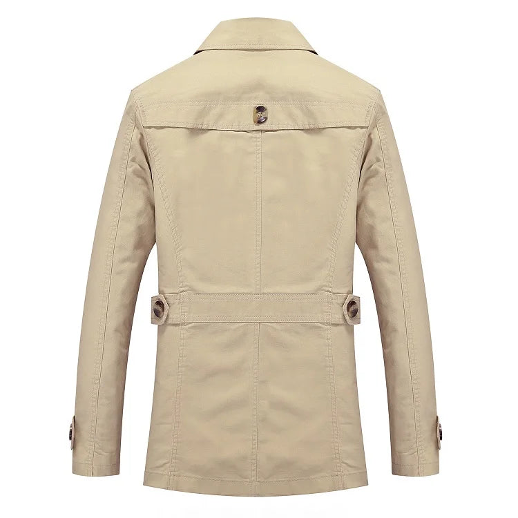 EP'S Men' Business Trench Coat