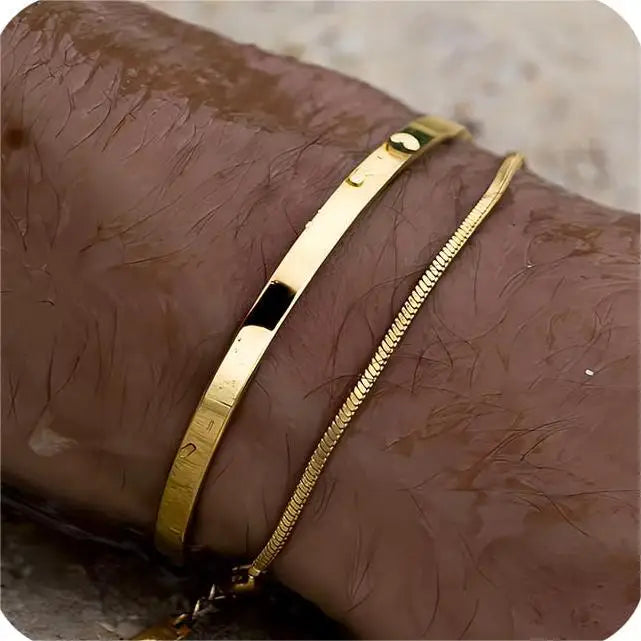 EP'S Stainless Steel Chain Bracelet