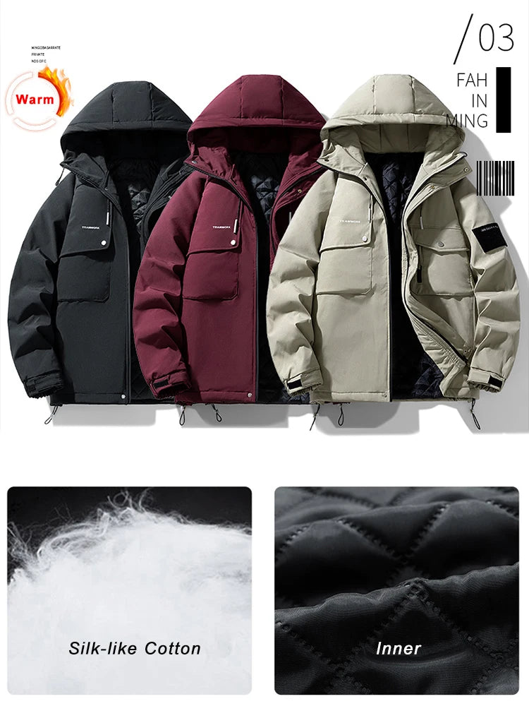 EP'S Men's Winter Jacke Korean Fashion