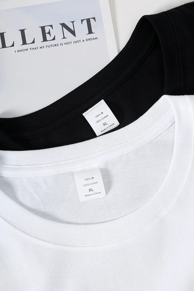 EP'S Mens White/blue T-shirt Short-sleeve