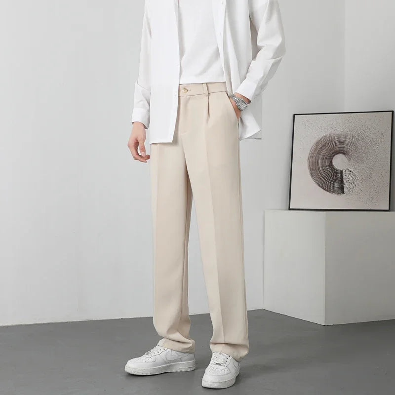EP'S Men Dress Pants Men Korean Fashion