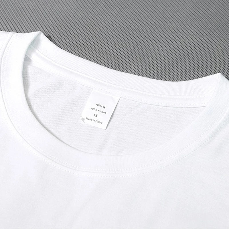 EP'S Mens White/blue T-shirt Short-sleeve