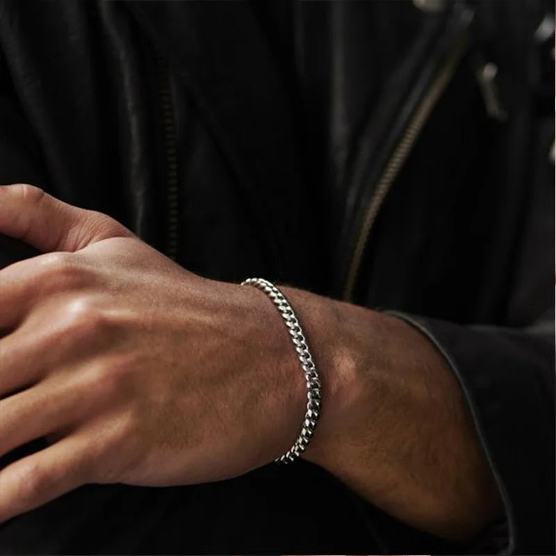 EP'S Wristband for Men Stainless Steel