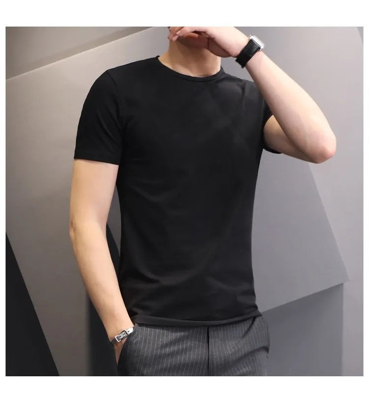 EP'S Men T-shirts White/Black Short Sleeve