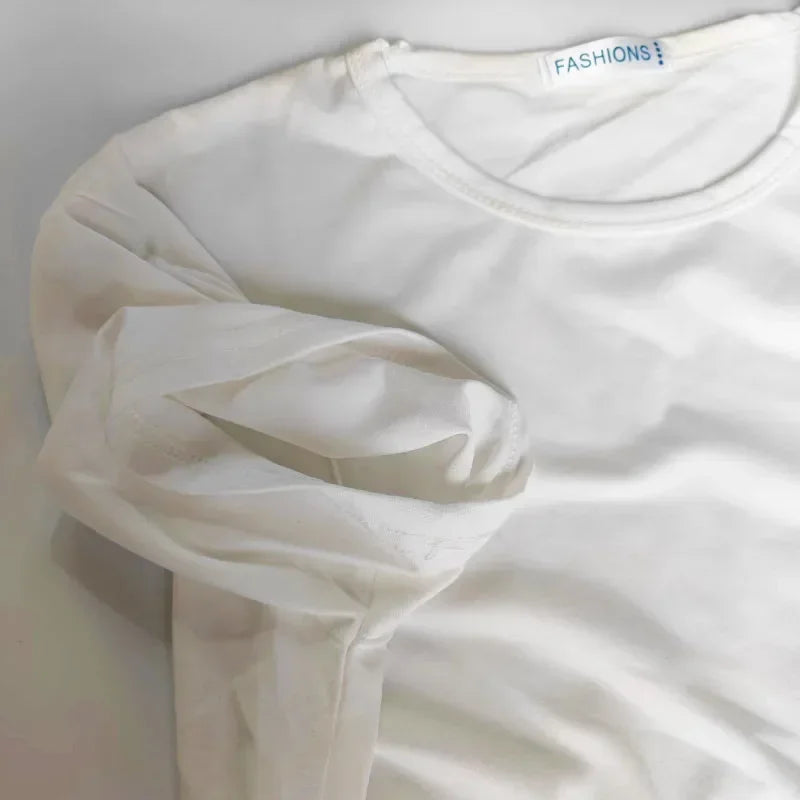 EP'S Men T-shirts White/Black Short Sleeve