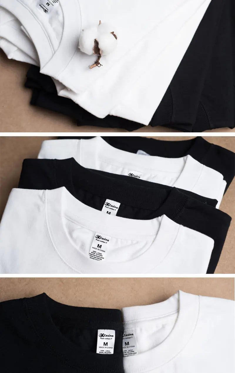 EP'S Men/Women 100% Cotton  T-shirt Solid Color