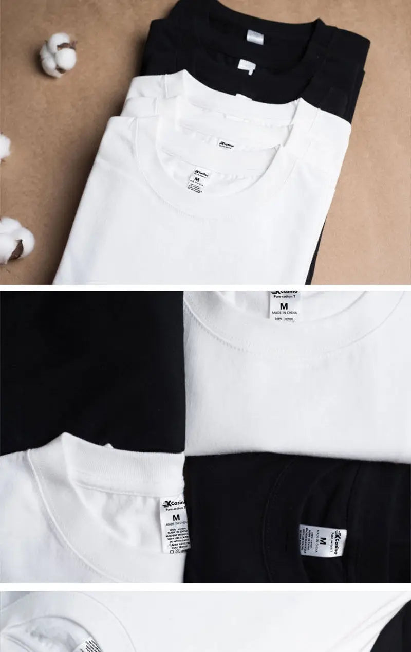 EP'S Men/Women 100% Cotton  T-shirt Solid Color