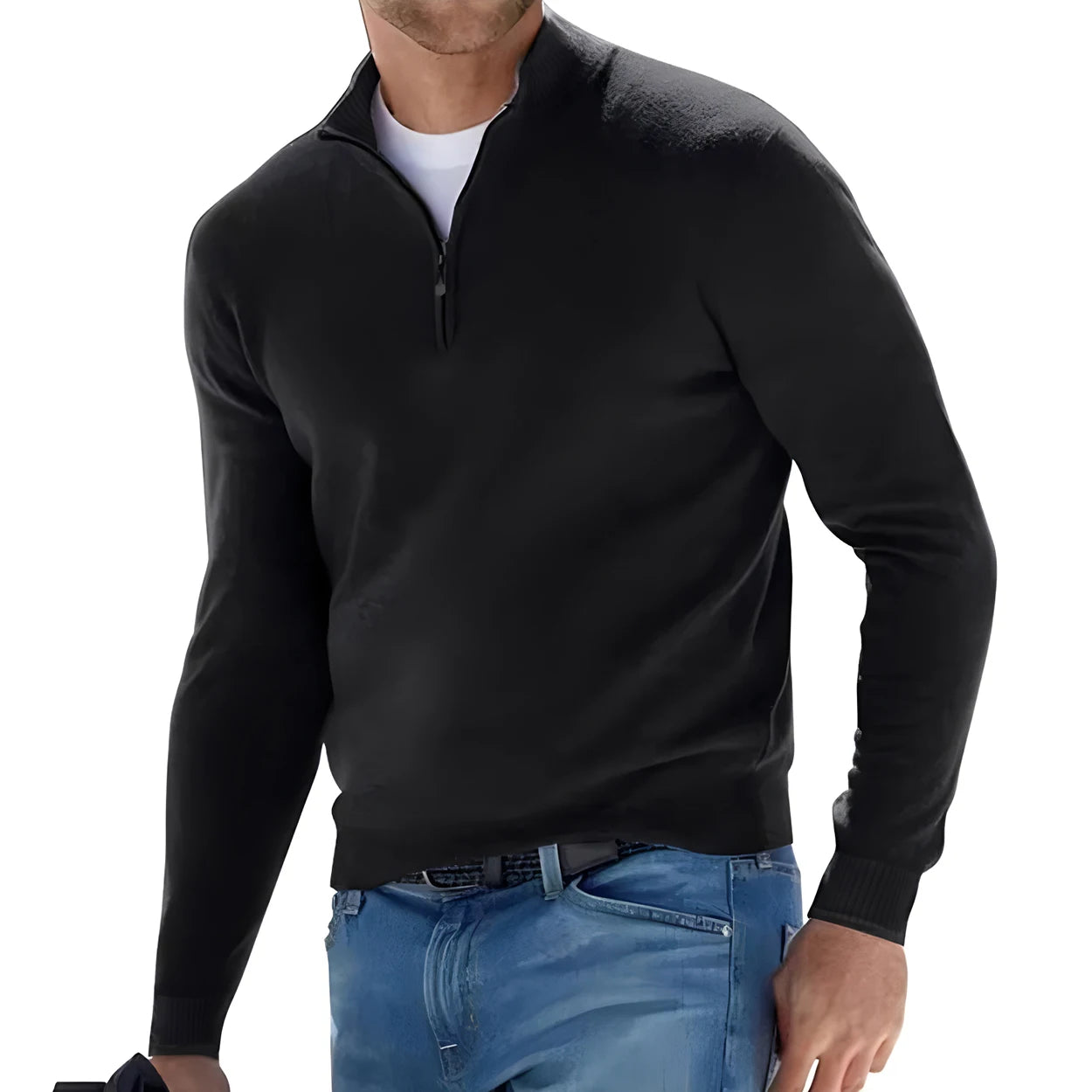 EP'S Men's Sweatwear Warm, Half Zipper