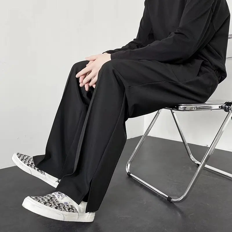 EP'S Men Casual Korean Style Baggy Casual Pants