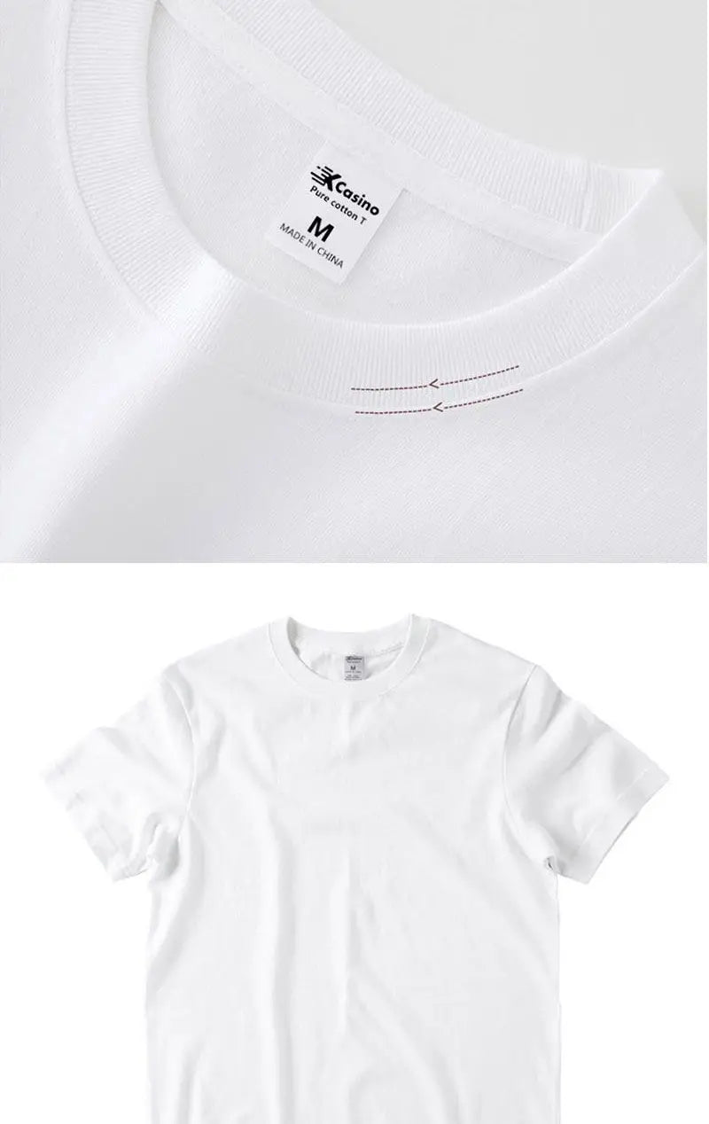 EP'S Men/Women 100% Cotton  T-shirt Solid Color