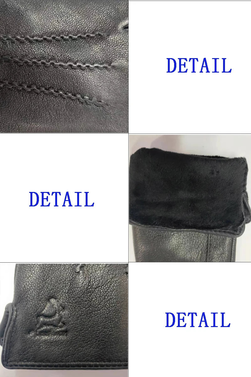 EP'S Men's , warm and soft men's leather gloves