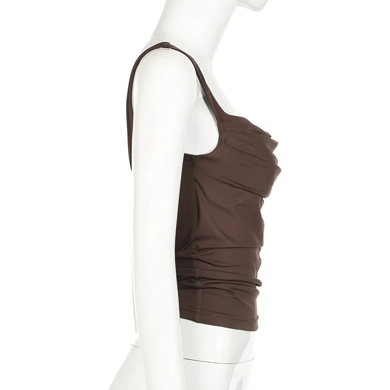 EP'S Women Streetwear Casual Slim Sleeveless